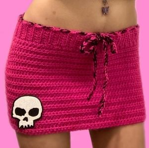 Handmade Crochet Micro Mini Skirt